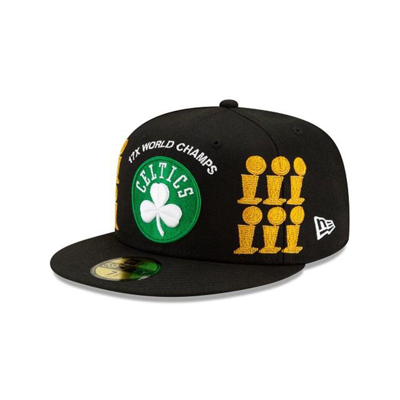 NBA Boston Celtics Championship Trophy 59Fifty Fitted (OQD0374) - Green New Era Caps